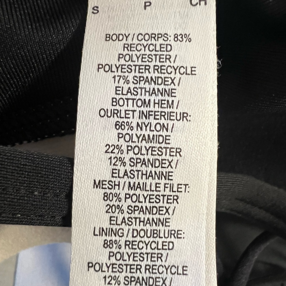 Nike Dri-Fit Black White Gold Lightweight Sports Bra (Small) - Picture 3 of 3